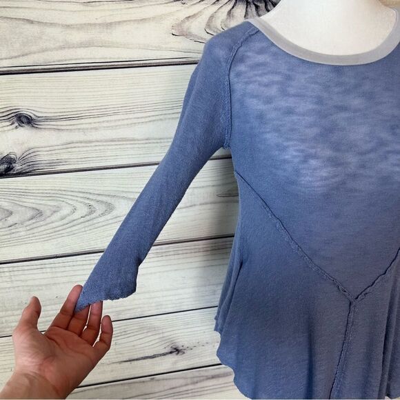 Free People Intimately Light Blue Weekend Layering Tunic Top - Picture 5 of 8